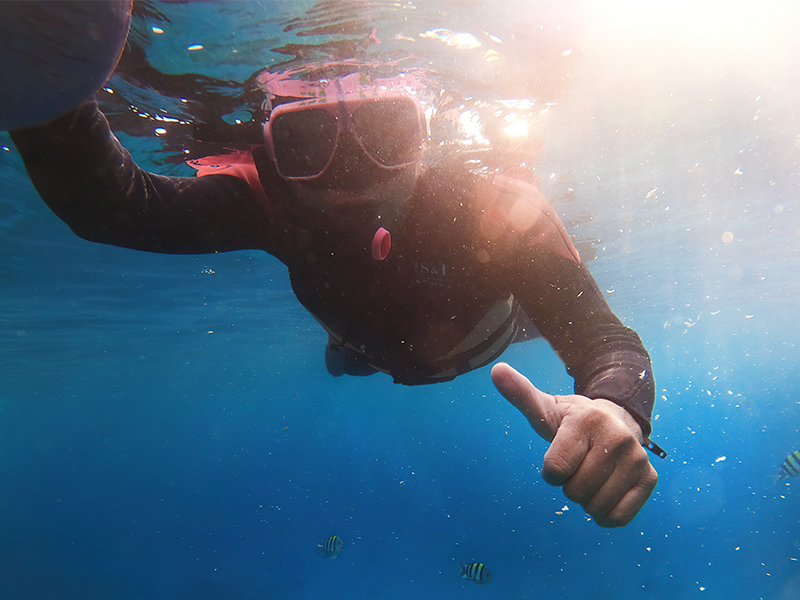 綠島浮潛天堂近在咫尺　專業潛水教練帶領走進瑰麗水中世界
